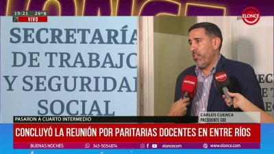 Paritaria docente: La palabra de Carlos Cuenca, presidente del Consejo General de Educaci&oacute;n